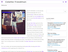 Tablet Screenshot of colettefreedman.com
